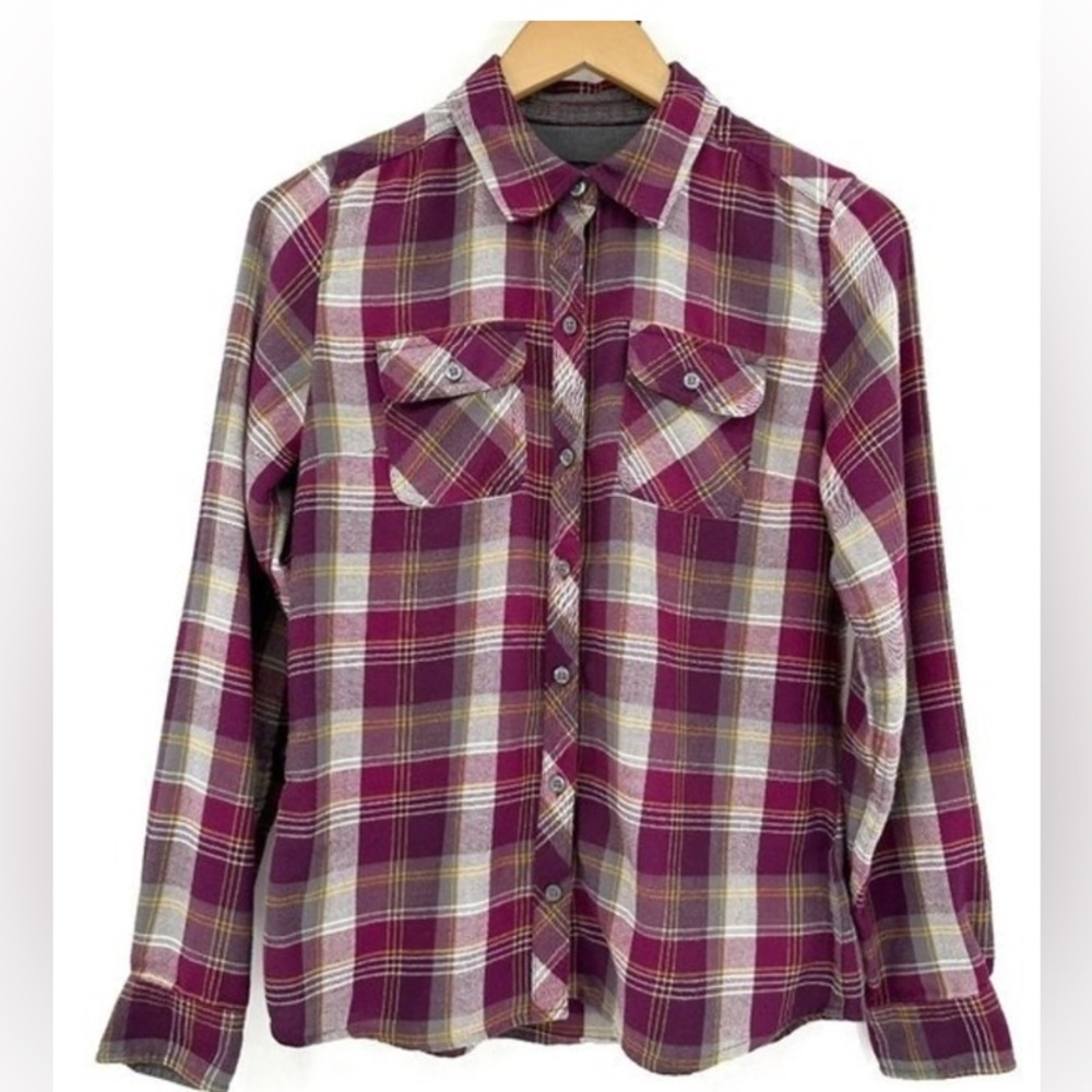 Marmot Purple Button Down Bridget Flannel